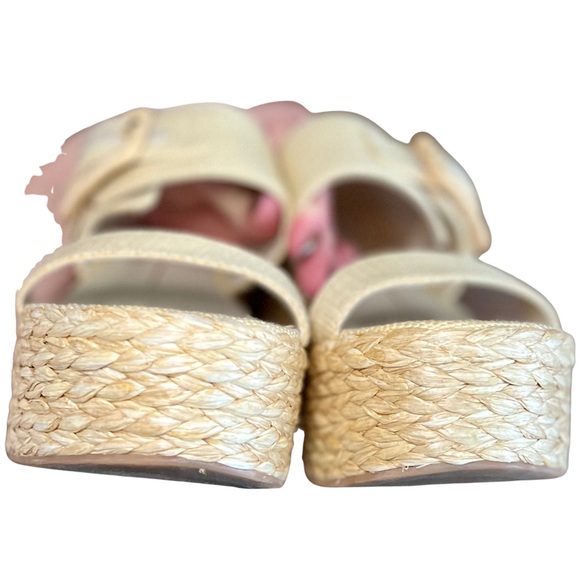 Dolce Vita Raffia Platform Wedge Sandals Size 7.5 - Picture 5 of 8